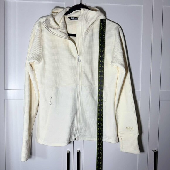 Helly Hansen HH Relaxed Women's Zip up Sweater Zipper pocket off White SMALL - Picture 7 of 9